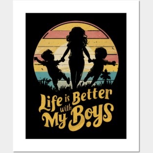 Boy mama life Posters and Art